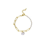 Lolly Bracelet - Gold + Pearl