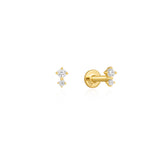 Odeya Cartilage Earrings Sterling 925 - Gold