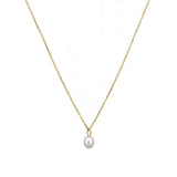 Edith Pearl Necklace Sterling 925 - Gold