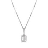 Britt Necklace Sterling 925 - Silver + White